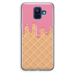 CaseCompany Ice cream: Samsung Galaxy A6 (2018) Transparant Hoesje