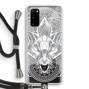 CaseCompany Oh Deer: Samsung Galaxy S20 Transparant Hoesje met koord