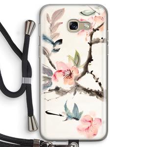 CaseCompany Japanse bloemen: Samsung Galaxy A5 (2017) Transparant Hoesje met koord
