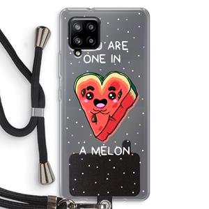 CaseCompany One In A Melon: Samsung Galaxy A42 5G Transparant Hoesje met koord