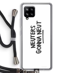 CaseCompany Neuters: Samsung Galaxy A42 5G Transparant Hoesje met koord