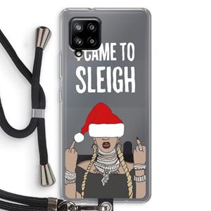 CaseCompany Came To Sleigh: Samsung Galaxy A42 5G Transparant Hoesje met koord