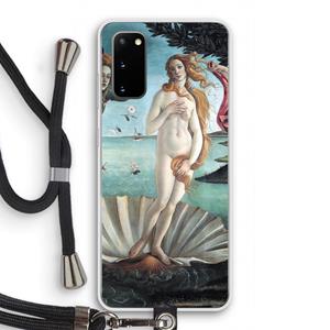 CaseCompany Birth Of Venus: Samsung Galaxy S20 Transparant Hoesje met koord