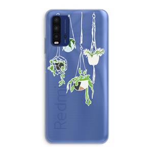 CaseCompany Hang In There: Xiaomi Redmi 9T Transparant Hoesje