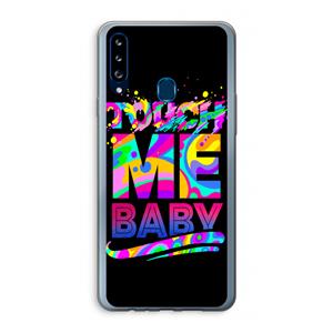CaseCompany Touch Me: Samsung Galaxy A20s Transparant Hoesje