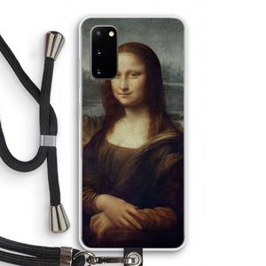 CaseCompany Mona Lisa: Samsung Galaxy S20 Transparant Hoesje met koord