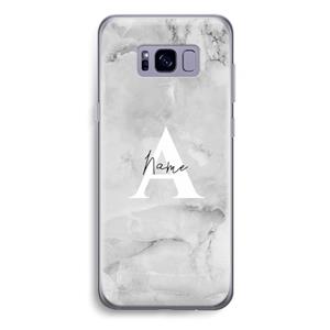 CaseCompany Ivory Marble: Samsung Galaxy S8 Plus Transparant Hoesje