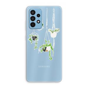 CaseCompany Hang In There: Samsung Galaxy A52 Transparant Hoesje
