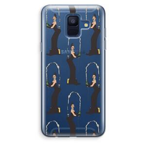 CaseCompany Pop Some Kim: Samsung Galaxy A6 (2018) Transparant Hoesje