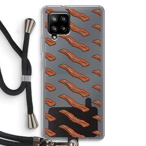 CaseCompany Bacon to my eggs #2: Samsung Galaxy A42 5G Transparant Hoesje met koord