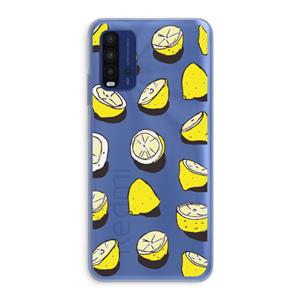 CaseCompany When Life Gives You Lemons...: Xiaomi Redmi 9T Transparant Hoesje