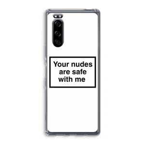 CaseCompany Safe with me: Sony Xperia 5 Transparant Hoesje