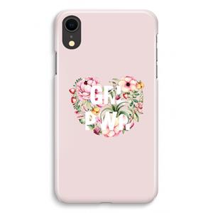 CaseCompany GRL PWR Flower: iPhone XR Volledig Geprint Hoesje