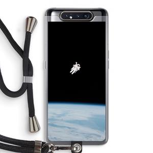 CaseCompany Alone in Space: Samsung Galaxy A80 Transparant Hoesje met koord