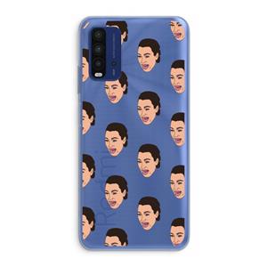 CaseCompany Ugly Cry Call: Xiaomi Redmi 9T Transparant Hoesje