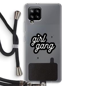 CaseCompany Girl Gang: Samsung Galaxy A42 5G Transparant Hoesje met koord