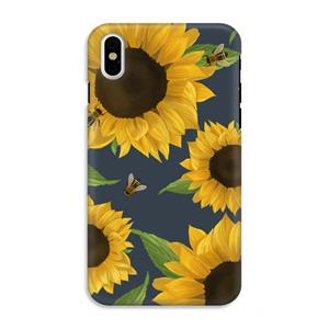 CaseCompany Sunflower and bees: iPhone X Tough Case