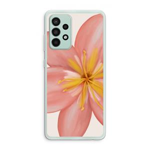 CaseCompany Pink Ellila Flower: Samsung Galaxy A52s 5G Transparant Hoesje
