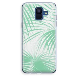 CaseCompany Palmbladeren: Samsung Galaxy A6 (2018) Transparant Hoesje