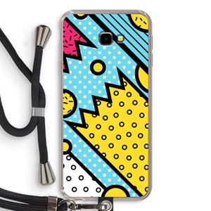 CaseCompany Pop Art #1: Samsung Galaxy J4 Plus Transparant Hoesje met koord