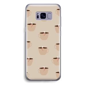 CaseCompany Morning coffee: Samsung Galaxy S8 Plus Transparant Hoesje