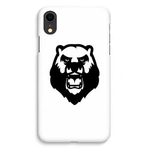 CaseCompany Angry Bear (white): iPhone XR Volledig Geprint Hoesje