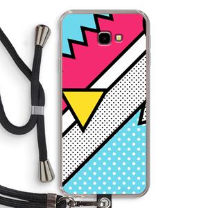 CaseCompany Pop Art #3: Samsung Galaxy J4 Plus Transparant Hoesje met koord