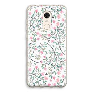 CaseCompany Sierlijke bloemen: Xiaomi Redmi 5 Transparant Hoesje