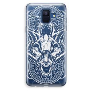 CaseCompany Oh Deer: Samsung Galaxy A6 (2018) Transparant Hoesje