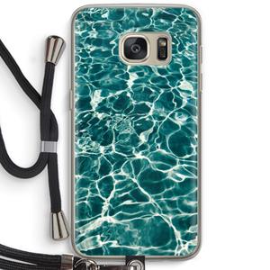CaseCompany Weerkaatsing water: Samsung Galaxy S7 Transparant Hoesje met koord