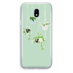 CaseCompany Hang In There: Samsung Galaxy J3 (2017) Transparant Hoesje