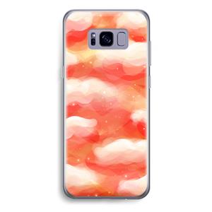 CaseCompany Lichte Wolken: Samsung Galaxy S8 Plus Transparant Hoesje