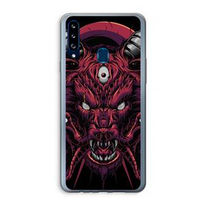 CaseCompany Hell Hound and Serpents: Samsung Galaxy A20s Transparant Hoesje