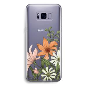 CaseCompany Floral bouquet: Samsung Galaxy S8 Plus Transparant Hoesje