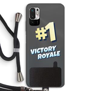 CaseCompany Victory Royale: Xiaomi Redmi Note 10 5G Transparant Hoesje met koord