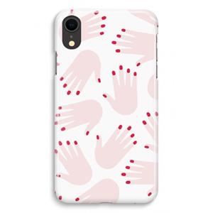 CaseCompany Hands pink: iPhone XR Volledig Geprint Hoesje