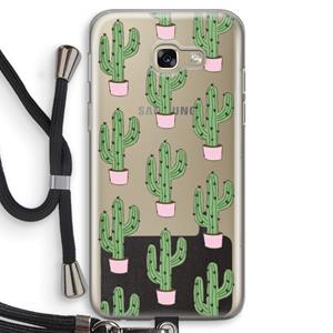 CaseCompany Cactus Lover: Samsung Galaxy A5 (2017) Transparant Hoesje met koord