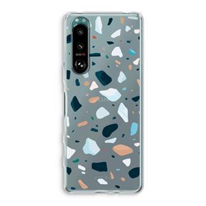 CaseCompany Terrazzo N°13: Sony Xperia 5 III Transparant Hoesje