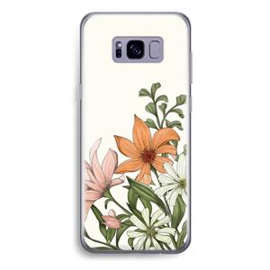 CaseCompany Floral bouquet: Samsung Galaxy S8 Plus Transparant Hoesje