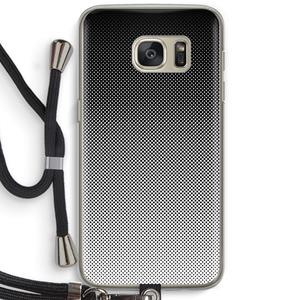 CaseCompany Musketon Halftone: Samsung Galaxy S7 Transparant Hoesje met koord