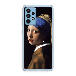 CaseCompany The Pearl Earring: Samsung Galaxy A52 Transparant Hoesje