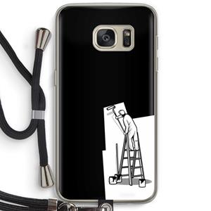 CaseCompany Musketon Painter: Samsung Galaxy S7 Transparant Hoesje met koord
