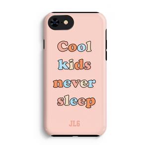 CaseCompany Cool Kids Never Sleep: iPhone SE 2020 Tough Case