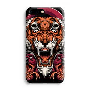 CaseCompany Tiger and Rattlesnakes: iPhone 8 Plus Volledig Geprint Hoesje