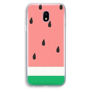 CaseCompany Watermeloen: Samsung Galaxy J3 (2017) Transparant Hoesje