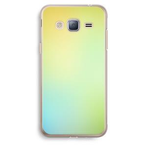 CaseCompany Minty mist pastel: Samsung Galaxy J3 (2016) Transparant Hoesje