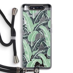 CaseCompany This Sh*t Is Bananas: Samsung Galaxy A80 Transparant Hoesje met koord