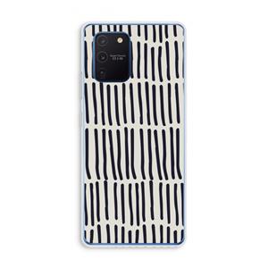 CaseCompany Moroccan stripes: Samsung Galaxy Note 10 Lite Transparant Hoesje