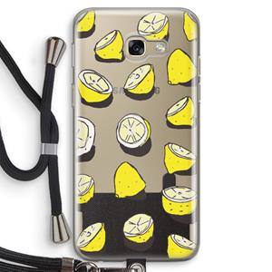 CaseCompany When Life Gives You Lemons...: Samsung Galaxy A5 (2017) Transparant Hoesje met koord