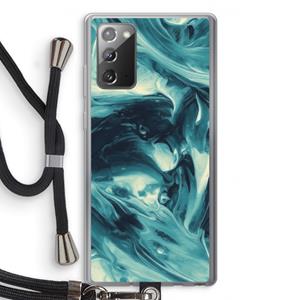 CaseCompany Dreaming About Whales: Samsung Galaxy Note 20 / Note 20 5G Transparant Hoesje met koord